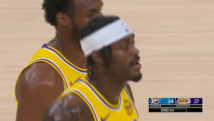 kaiyun-东詹里缺阵湖人首节仅落后雷霆7分，此前全出战落后雷霆23分